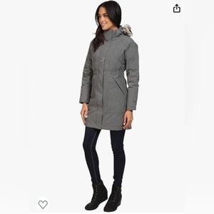 The North Face Gray Hooded Coat